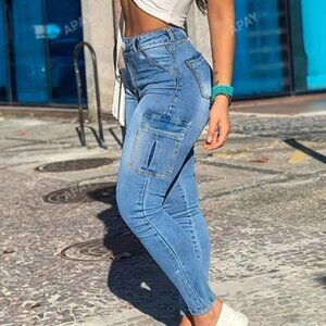 NWT-Flap Pocket Side Cargo Jeans Size-Large